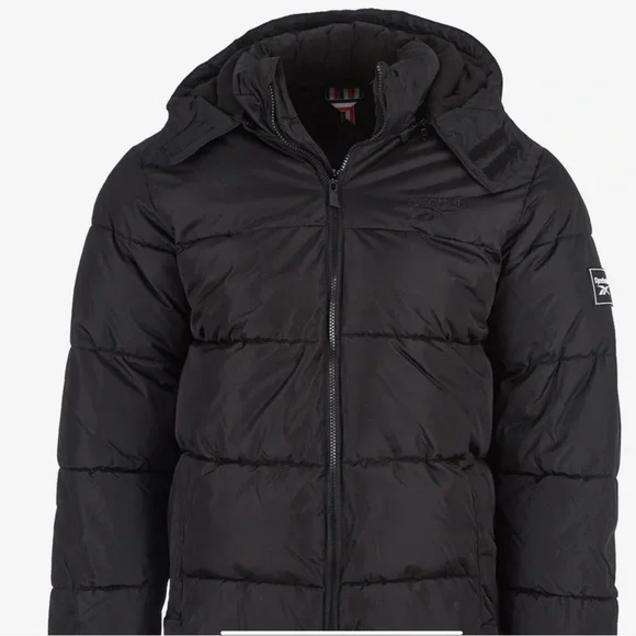 Reebok Jackets Coats Nwt Mens Reebok Black Puffer Coat Size M Poshmark